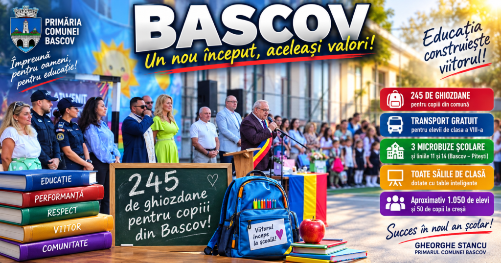 Deschidere an scolar la Bascov